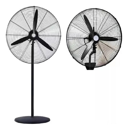Ventilador Industrial Pie Kanji Kjhfi3020 De 30 Pulgadas Cts Negro Plástico 3