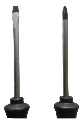Set 7 Destornilladores Puntas Magnéticas Planas Y Philips Tm Acero Cromo Vanadio