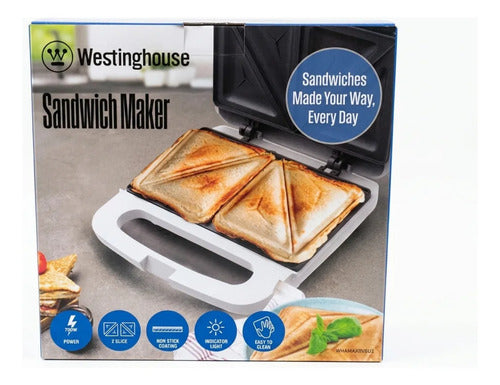 Sandwichera 2 Rebanadas Westinghouse Wh-sm700sw-02 Blanco