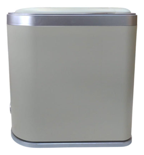 Cesto Basura Rectangular Inteligente Con Sensor Vivendi 12l Beige