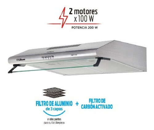 Extractor Purificador Cocina Liliana Purify Plus Kp992 Cts Plateado