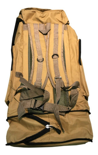 Mochila Camping Trekking Outdoor De 70 Lts Marron Tio Musa Marrón Claro