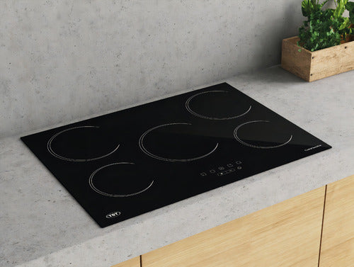Anafe Eléctrico - Tst Vitro V Color Negro - 5 Hornallas