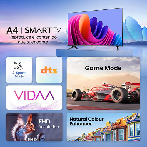 Smart Tv Led 32 Hisense 32a42k Hd Vidaa Dts Ai Sports Ctss
