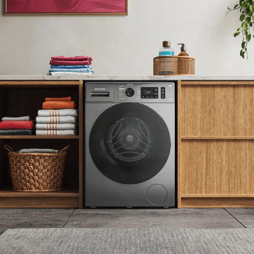 Lavarropas Whirlpool Carga Frontal 7kg Inverter Titanium Titanio