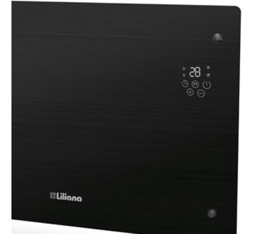 Calefactor Vidrio Pie/pared Liliana Ppv451w Tecnoheat Wifi Negro