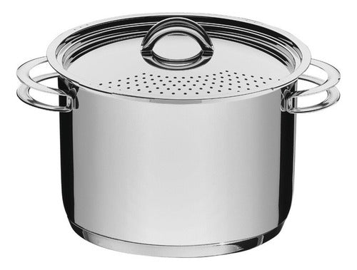 Olla Tramontina Solar Acero 24cm Spagheti Pastas Samihome Color Plateado