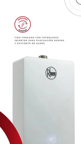 Calefón Instantáneo Tiro Forzado Rheem Novotouch 14lts Blanco Gn
