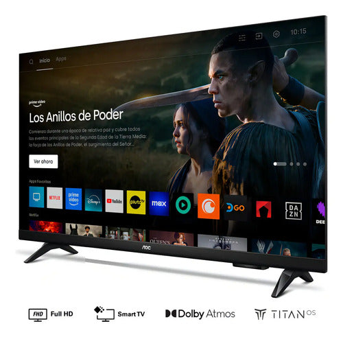 Smart Tv Led De 43 Aoc 43s5355/77i Fhd Titan Os Wifi