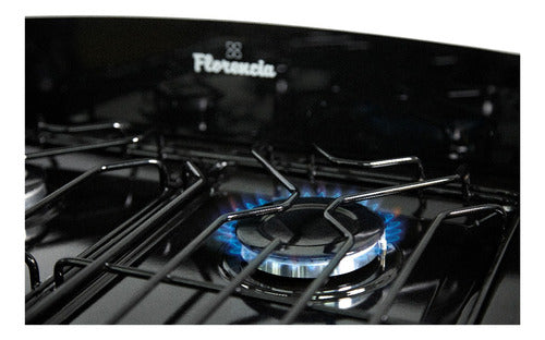 Cocina Multigas Florencia 5537 Negra Con Encendido Electrico Negro