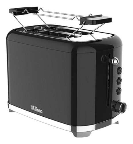 Tostadora Liliana Retrostyle At930 2 Panes 6 Niveles 1050w Negro