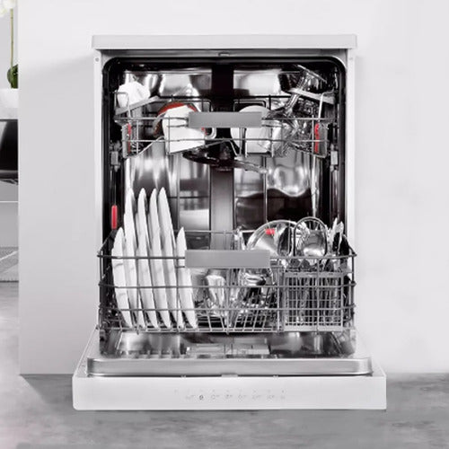 Lavavajillas 14 Cubiertos Whirlpool Wlv14by Blanco 6 Sense Blanco