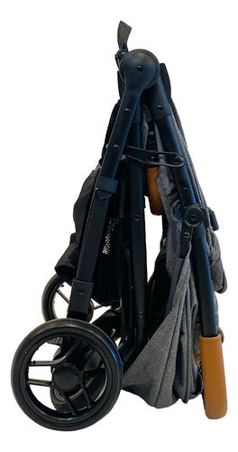 Cochecito Paseo Bebesit 1321a T-flex Gris Reclinable 15kg Cs - Gris - Negro