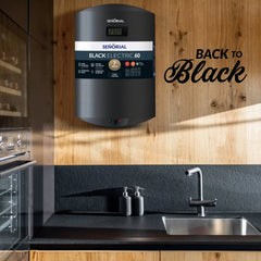 Termotanque Señorial 80 Litros Electrico Black 2.0 Negro Cta Negro