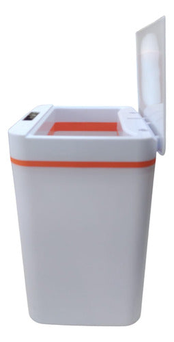 Cesto De Basura De 15l Con Sensor Inteligente Vivendi 51303 Blanco