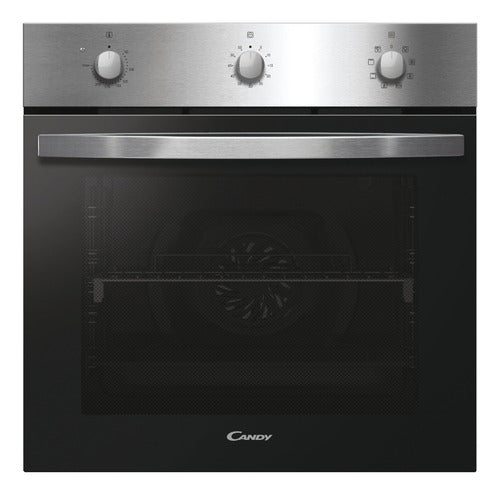 Candy Combo Horno Electr. Fidcx602 + Anafe Eléctrico Ch64ccb Color Plateado Y Negro