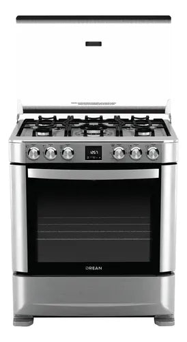 Cocina A Gas Drean Cd7609ei Plateado 76cm Inox Inoxidable