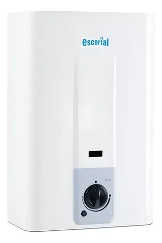 Calefón A Gas Natural Escorial De 14lts Sin Llama Piloto Cts Blanco Gn