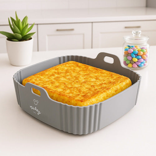 Molde De Silicona Disney Home Cuadrado Gris
