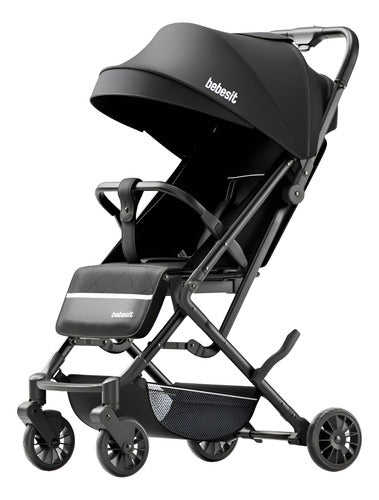 Cochecito Plegado Bebesit 1301a Luggy Negro 3 Posiciones Cts Negro Negro