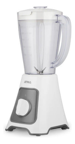 Licuadora De Vaso Atma 1.5 Litros Jarra Plástica Li8445ap 2 Velocidades Color Blanco