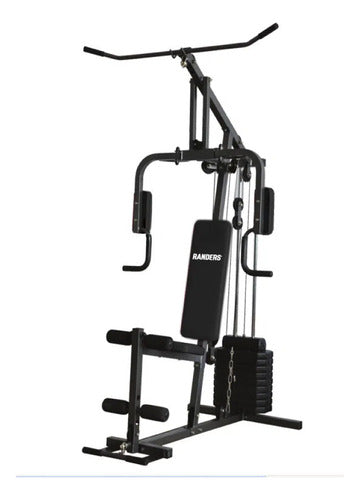 Multigimnasio Multigym Randers Arg-63140 50 Kg Reforzado Estructura Negro Gris Oscuro