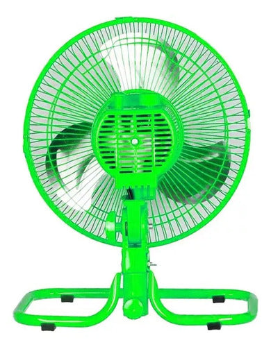 Mini Ventilador 3 En 1 De 10 PuLG Kanji Kjh-fh1606 Verde Cts 25 Cm 0 Verde Plateado Metal 3
