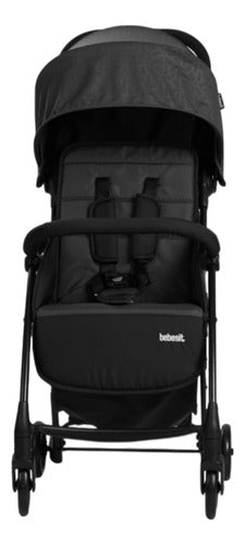 Coche Bebesit 1250-a Negro Foldy Ultracompacto Capota 15kg Negro Negro