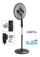 Ventilador De Pie Liliana 20 PuLG Vpd20r Orbital 90w Repeler 50.8 Cm Negro Plata Metal 3