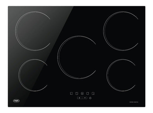Anafe Eléctrico - Tst Vitro V Color Negro - 5 Hornallas