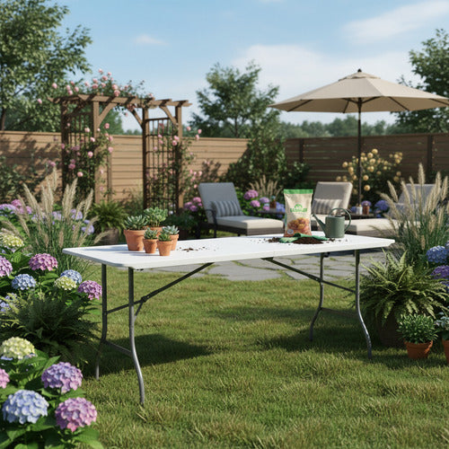 Mesa Plegable Valija Maletin 180 Catering Camping Picnic Tm