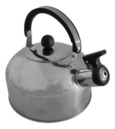 Juego Batería Set Cocina 11 Piezas Sarten Cacerola Pava Cts Gris