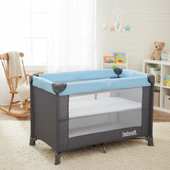 Practicuna Corralito Plegable Transportable Bebesit 2105-ad Celeste Lisa