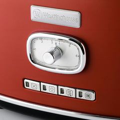 Tostadora Westinghouse Retro 2 Ranuras Roja Tm800-01 Color Rojo