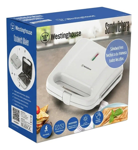 Sandwichera 2 Rebanadas Westinghouse Wh-sm700sw-02 Blanco