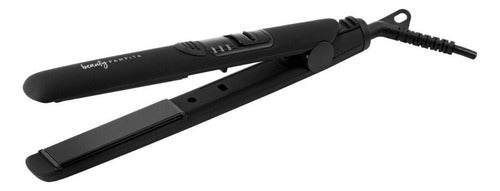 Plancha De Pelo Beauty Pampita Soft Touch Bp202 Ceramica Cts Negro