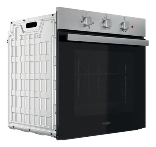 Horno Empotrable Eléctrico Whirlpool Wob71as Inox 71l Gris