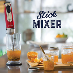 Stick Mixer Oster Fpsthb2801 Con Accesorios Batidora De Inmersion Picadora 800w Color Rojo