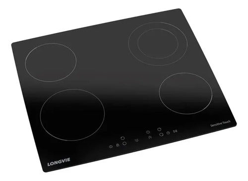 Anafe Vitrocerámico Longvie Avst460k Sensitive Touch Colo Negro