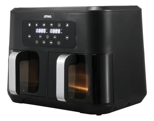 Freidora De Aire Atma Pro Doble Canasta 8.5 Litros 2200w Frd248a Negro