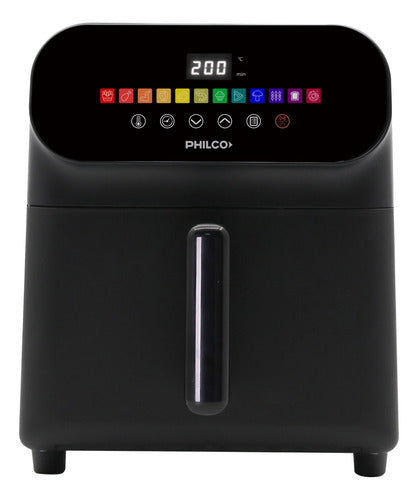 Freidora De Aire Philco Fr259ph 2000w 9lts 12 Programas Cts Negro