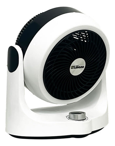 Ventilador De Mesa Turbix Liliana Vsop10 10  3 Velocidades 25.4 Cm 50 Blanco Negro Plástico 3