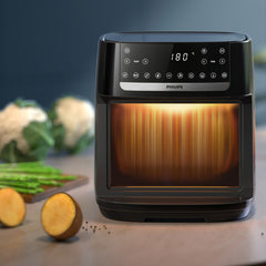 Horno Freidora De Aire Philips Ai551/07 12l Airoven Negro