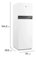 Heladera No Frost Top Gafa Hgnf255b 259lts Inverter Blanca Blanco