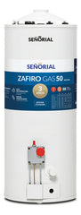 Termotanque Multigas Señorial Zafiro Tszp-50 50 Litros Color Blanco
