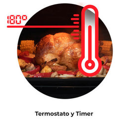 Horno A Gas Longvie H1900xf Acero Inoxidable