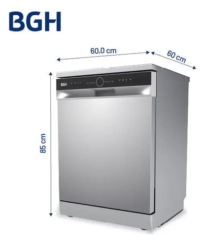 Lavavajilla Para 14 Cubiertos Bgh Blvm14s25 Plateado