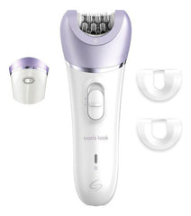 Depiladora Inalambrica Gama Oasis Look Usb 2v Humedo Seco Ct Color Blanco/violeta