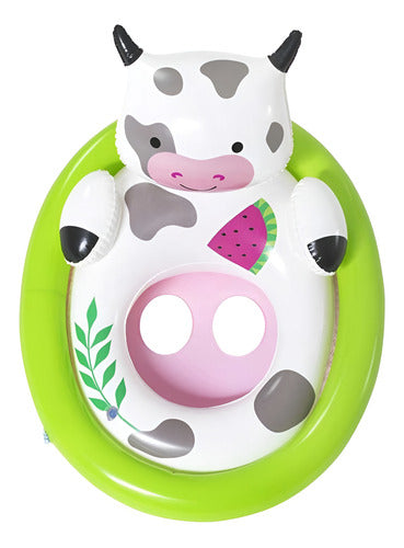 Inflable Asiento Animales Bestway 34058 Flotador Bebe Verde