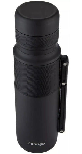Termo Contigo Black 1100ml Acero Inx Bebidas Calientes Frias Negro